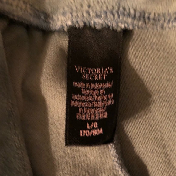 Victorias Secret velor sage green joggers, sleepwear, sweatpants - Picture 11 of 13